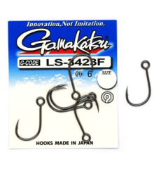Крючок Gamakatsu LS-3423F N/L Black #2 6шт