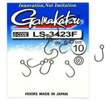 Крючок Gamakatsu LS-3423F N/L Black #10 9шт
