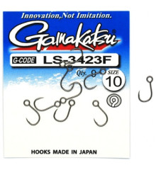 Крючок Gamakatsu LS-3423F N/L Black #10 9шт