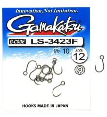 Крючок Gamakatsu LS-3423F N/L Black #12 10шт