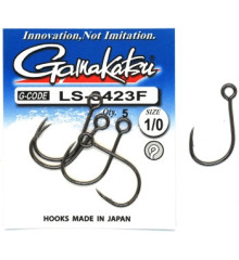 Крючок Gamakatsu LS-3423F N/L Black #1/0 5шт