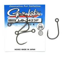 Крючок Gamakatsu LS-3423F N/L Black #2/0 4шт