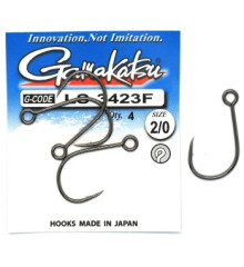 Крючок Gamakatsu LS-3423F N/L Black #2/0 4шт