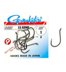 Крючок Gamakatsu LS-5314F Black #1 8шт 