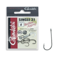Hook Gamakatsu Worm Single 31 Black # 8 8pcs