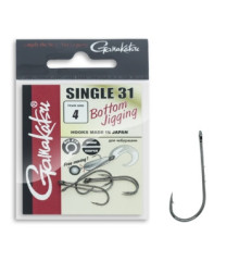 Крючок Gamakatsu Worm Single 31 Black #8 8шт