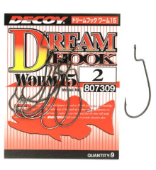 Decoy Worm 15 Dream Hook 2, 9pcs