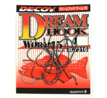 Decoy Worm 15 Dream Hook 1, 9pcs