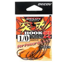 Гачок Decoy Worm22 #1/0 (5 шт/уп)