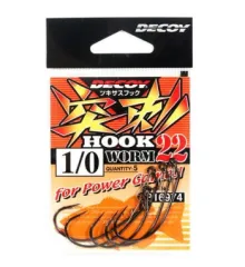 Decoy Worm 22 1/0 Hook, 5pcs