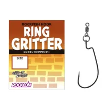 Offset hook Varivas Rock-On Ring Gritter #1