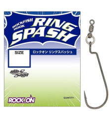Крючок оффсетный Varivas Rock-On Ring Spash #1/0 4шт.