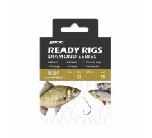 Hook with leader BKK Ready Rig Diamond - Sode RD #16 0.09mm