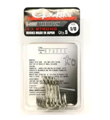 Гачок Gamakatsu потрійний Treble 22 4x Strong Nickel # 1/0 5шт