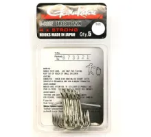 Гачок Gamakatsu потрійний Treble 22 4x Strong Nickel # 4/0 5шт