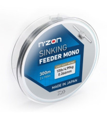 Леска Daiwa N`Zon Sinking Feeder Mono 0.26mm 4.99kg 300m Brown