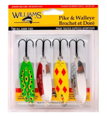 Набор блесен Williams Pike/Walleye 4-Pack Williams Kit