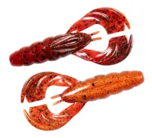 Floating silicone ZMAN Hella Crawz 3pc #Fire Craw
