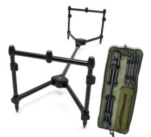 Rod under Daiwa Black Widow Low Level 3 Rod Pod