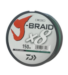 Шнур Daiwa J-Braid Х8 150m Dark Green 17.0kg 0.22mm #2.5