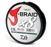 Cord Daiwa J-Braid X8 150m Dark Green 12.0kg 0.18mm #1.5