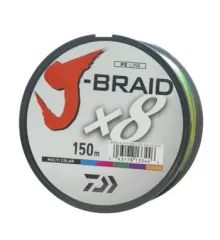 Шнур Daiwa J-Braid X8 0,16mm 150m Multi Color