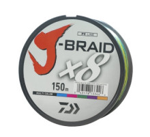 Шнур Daiwa J-Braid X8 0,18mm-150m MULTI COLOR