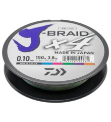 Шнур Daiwa J-Braid X4E 150м Multi Color 3.8kg 0.10mm #0.6