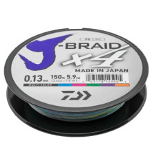 Шнур Daiwa J-Braid X4E 150m Multi Color 5.9kg 0.13mm #1.0