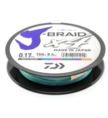 Шнур Daiwa J-Braid X4E 150m Multi Color 8.4kg 0.17mm #1.5