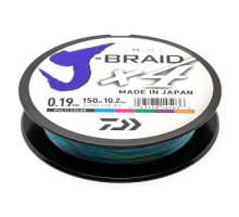 Cord Daiwa J-Braid X4E 150m Multi Color 10.2kg 0.19mm #2.0