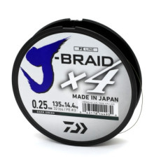 Шнур Daiwa J-Braid X4E 0,25mm 135m Dark Green