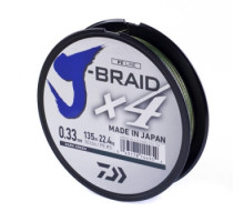Шнур Daiwa J-Braid X4E 135м Dark Green 22.4kg 0,33mm #5.0