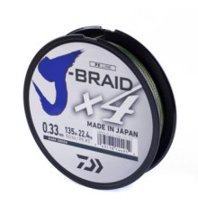 Cord Daiwa J-Braid X4E 135m Dark Green 22.4kg 0.33mm #5.0