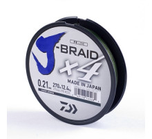 Шнур Daiwa J-Braid X4E 0,21mm-270m Dark Green