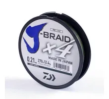 Cord Daiwa J-Braid X4E 0,21mm-270m Dark Green
