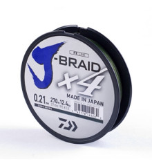 Шнур Daiwa J-Braid X4E 0,21mm-270m Dark Green