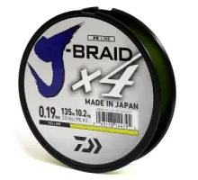 Cord Daiwa J-Braid X4E 0,19mm 135m Yellow