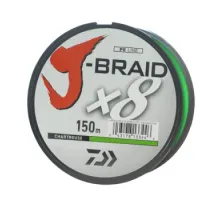 Шнур Daiwa J-Braid X8 0,18mm-150m CHARTREUSE