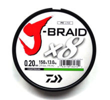 Cord Daiwa J-Braid X8 0,2mm-150m CHARTREUSE