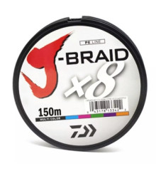 Шнур Daiwa J-Braid Х8 150m Multi Color 13.0kg 0.20mm #2.0