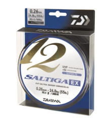Шнур Daiwa Saltiga 12 Braid EX+SI Multicolor 300m 12.2kg 0.14mm #1.2