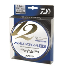 Шнур Daiwa Saltiga 12 Braid EX+SI Multicolor 600m 24.8kg 0.26mm #3.0