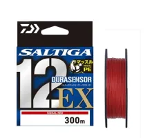 Cord Daiwa UVF PE Saltiga Dura Sensor 12EX + Si3 300m Signal Red 31kg #4