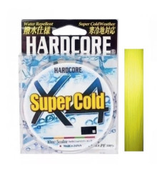 Шнур Duel Hardcore Super Cold X4 150m Hi-Vis Yellow 6.4kg 0.15mm #0.8