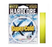 Шнур Duel Hardcore Super Cold X4 200m Hi-Vis Yellow 13.0kg 0.24mm #2.0