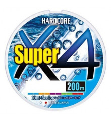 Шнур Duel Hardcore Super X4 200m #1.0 5Color 0.17mm 8.0kg 