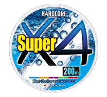 Шнур Duel Hardcore Super X4 200m #1.2 5Color 0.19mm 9.0kg 