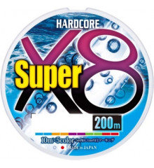 Cord Duel Hardcore Super X8 200m 0.15mm 7.0kg 5Color #0.8