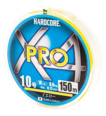 Шнур Duel Hardcore X4 PRO 150m 0.17mm 8.0kg #1.0